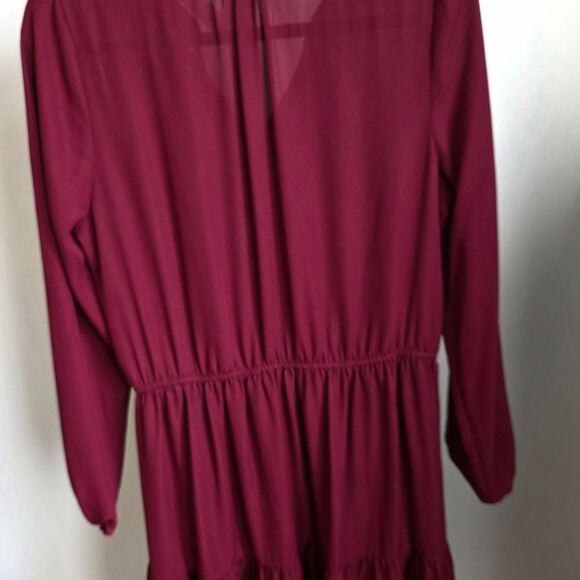 💥2 For $25💥 Bundle Corresponding Items For Deal!!! Cleo - Burgundy Dress - Picture 3 of 5